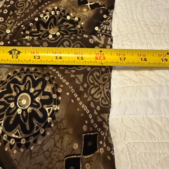 Rabbit Rabbit Rabbit Brown Patterned Wrap Maxi Dress - Picture 6 of 9